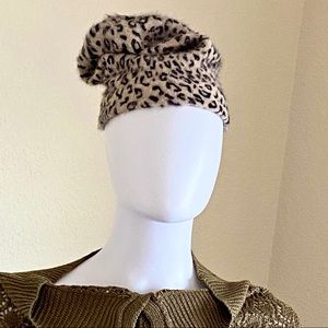 Deena & Ozzy Leopard Print Beanie